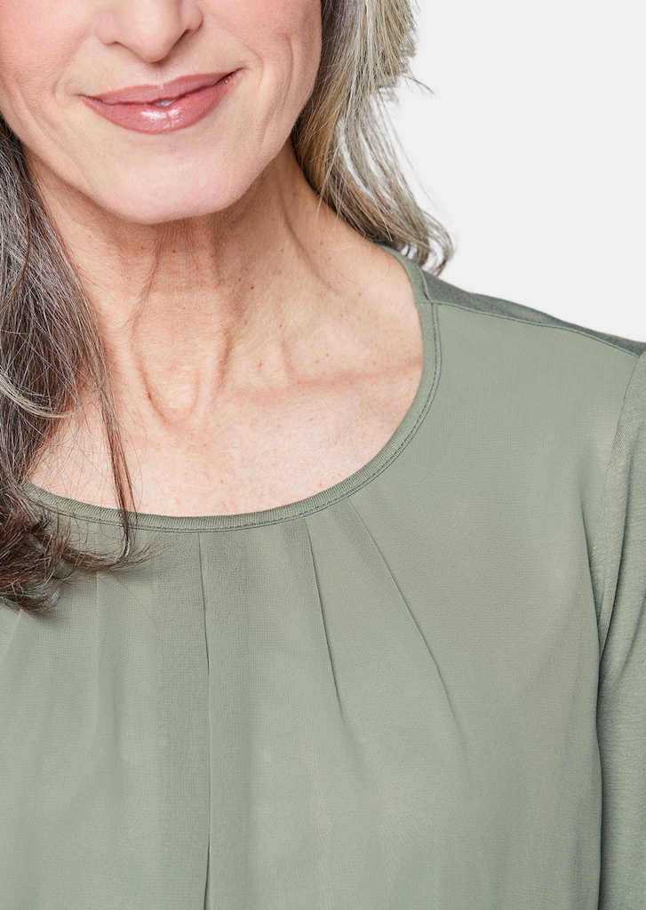 Verzorgd shirt in elegante blouselook