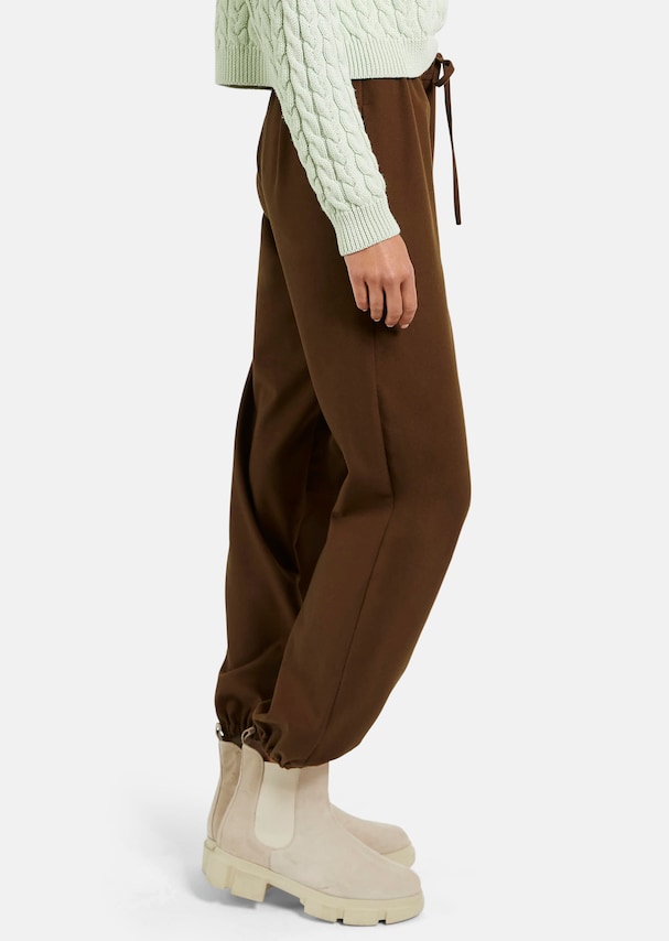 Wide trousers with elasticated waistband 3