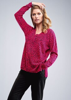 Oversized jumper with abstract leopard print thumbnail 7