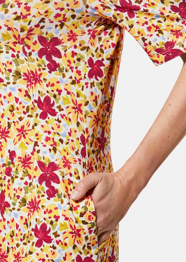 Elastische jersey jurk met modieuze print 3