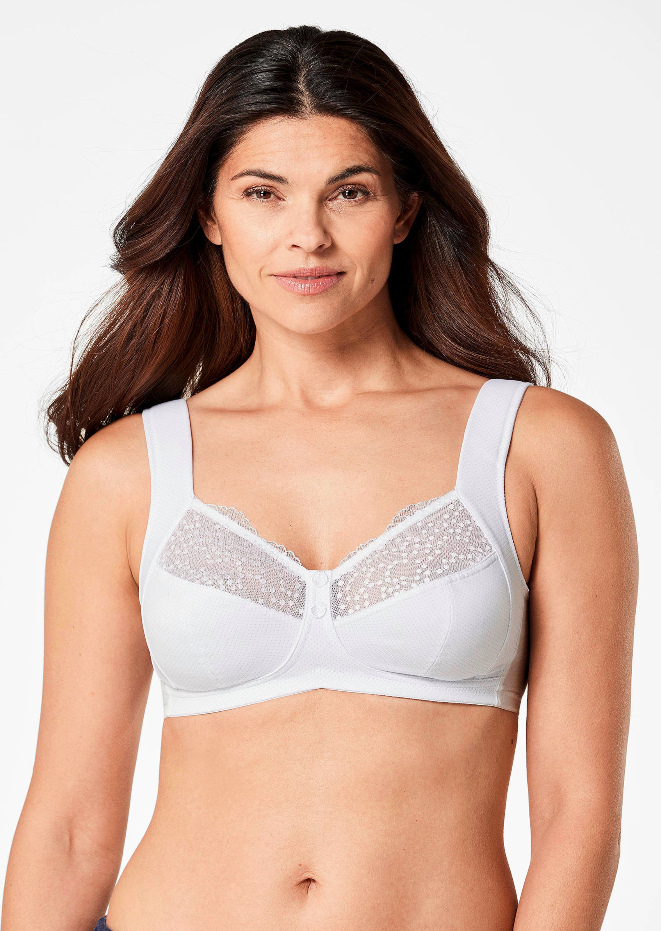 Brassière Sans Armature Fine Bretelles - Soutien-Gorge Blanc Taille S/M - Bimbo