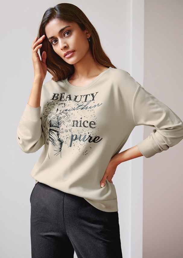 Oversize-Sweatshirt mit Fashion-Print