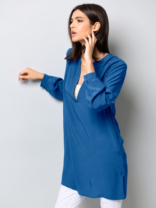 Longbluse mit V-Ausschnitt 5