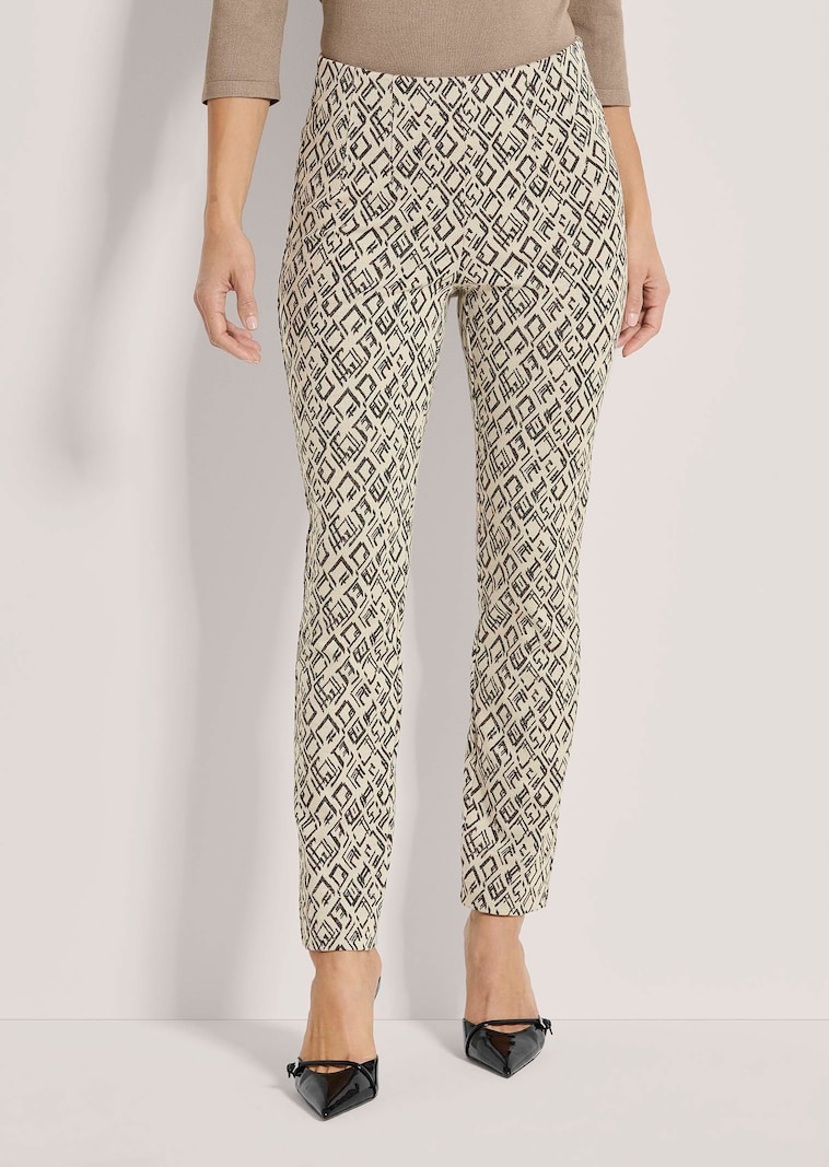 Jacquard-Hose mit Glanzeffekt