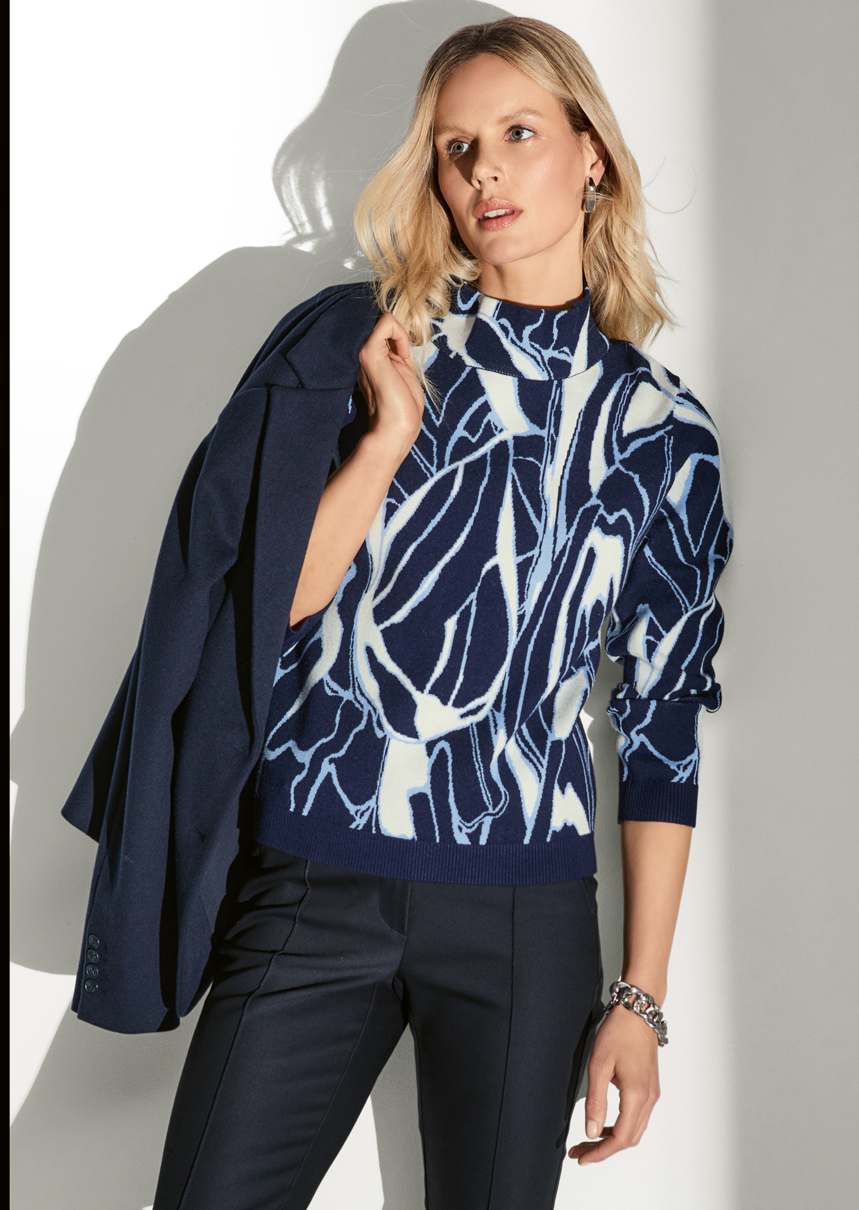 Jacquard-Pullover