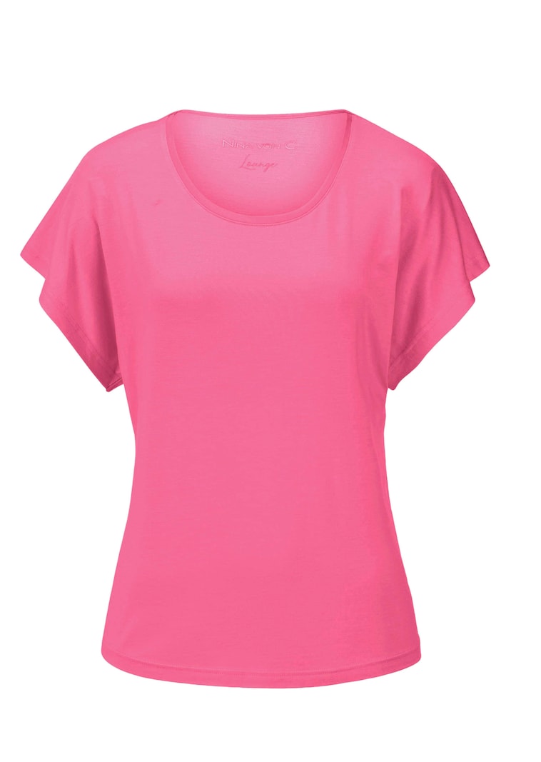 Casual shirt met korte mouwen van modal