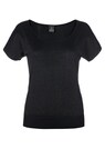 Damen Sommerpullover aus Feinstrick mit U-Boot-Ausschnitt und kurzen Ärmeln thumbnail 1
