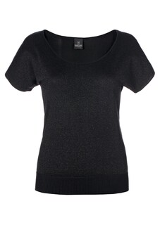 Damen Sommerpullover aus Feinstrick mit U-Boot-Ausschnitt und kurzen Ärmeln thumbnail 1