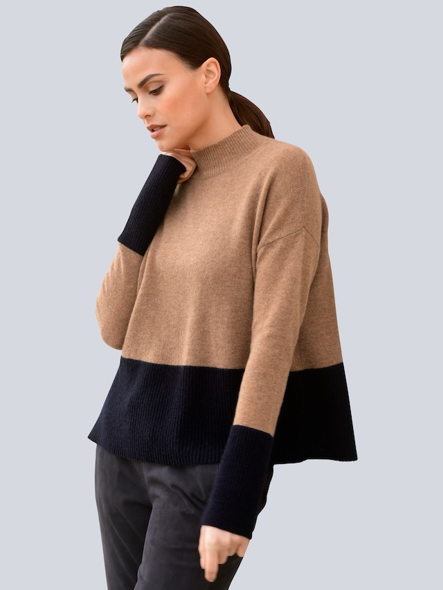 Pullover in angesagtem Farbmix
