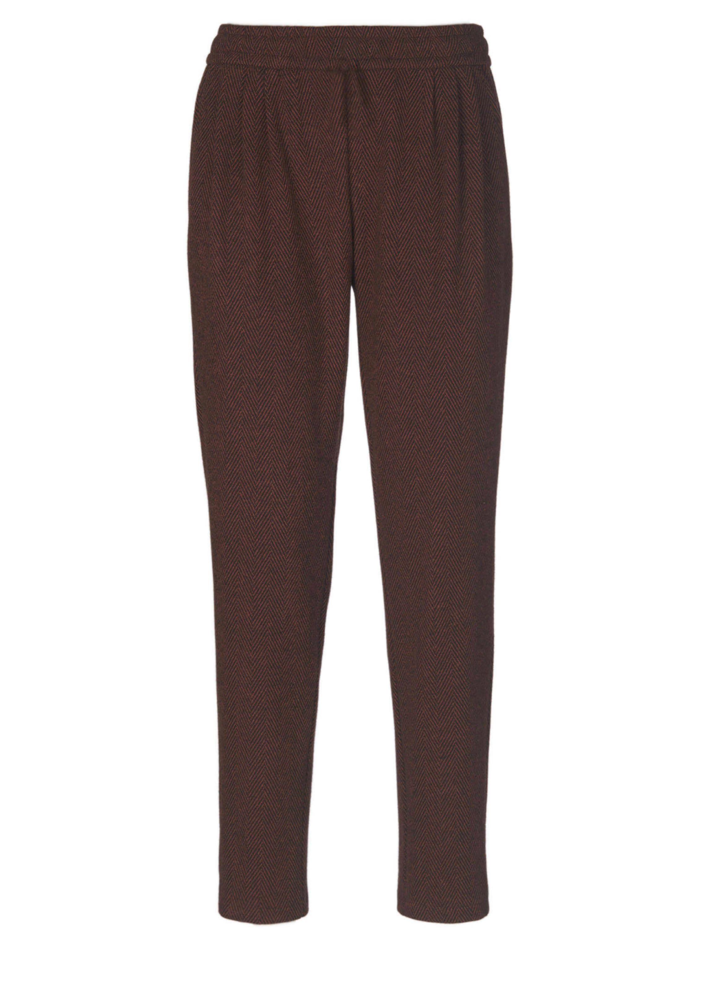 Jacquardhose in Fischgrat-Optik