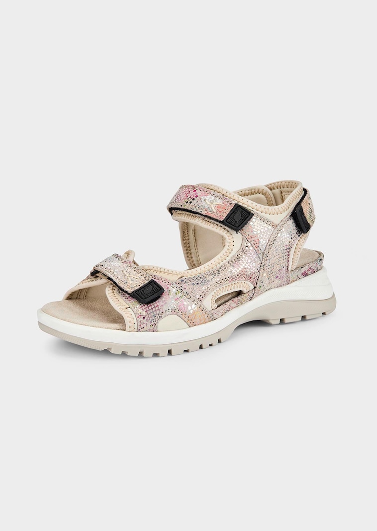 Trekking-sandalen met folieprint