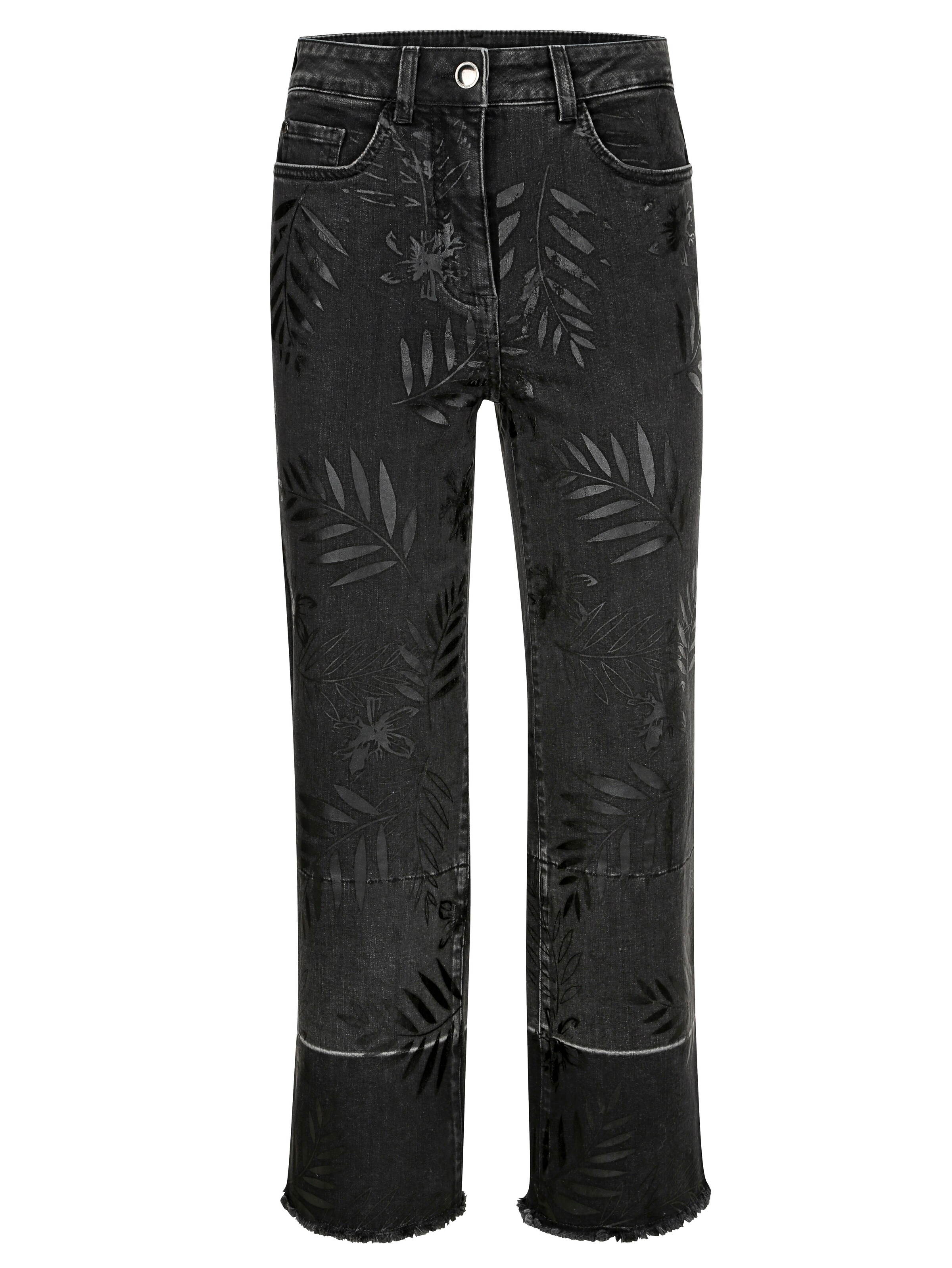 Jeans mit auffallendem Folienprint 6