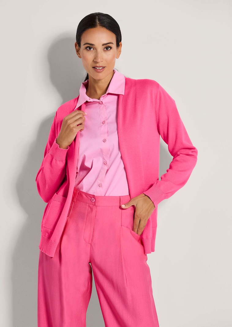 Lange Strickjacke ohne Verschluss