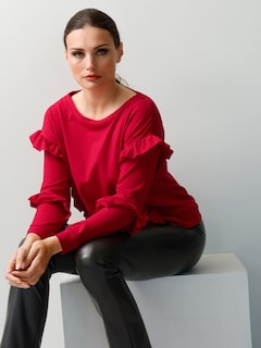 Sweatshirt mit Rüschen thumbnail 7