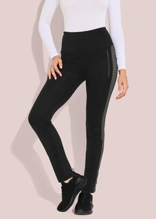 Freizeithose mit schmalem Bein thumbnail 3