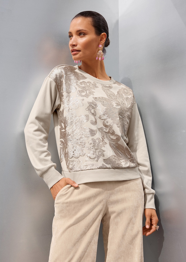 Sweat-shirt à paillettes