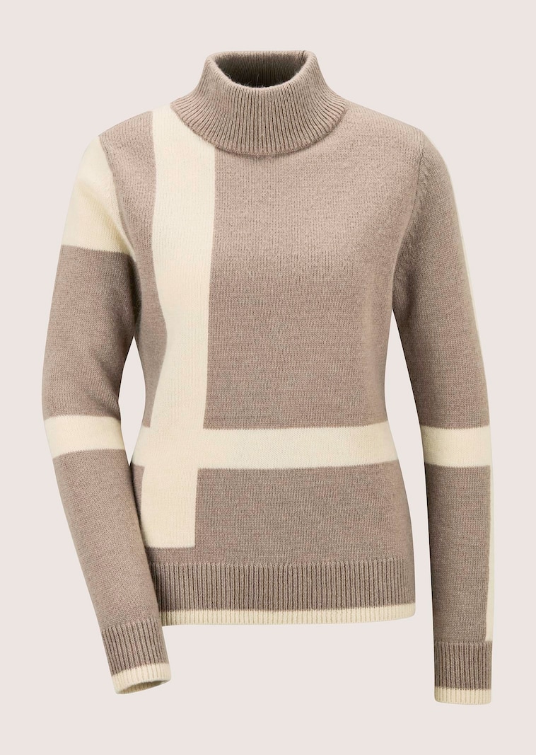 Pullover mit Colorblocking-Muster