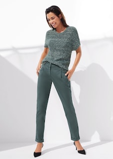 Chino trousers with pleats thumbnail 2