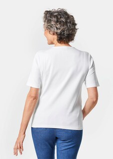 Basic T-Shirt aus reiner Baumwolle thumbnail 2