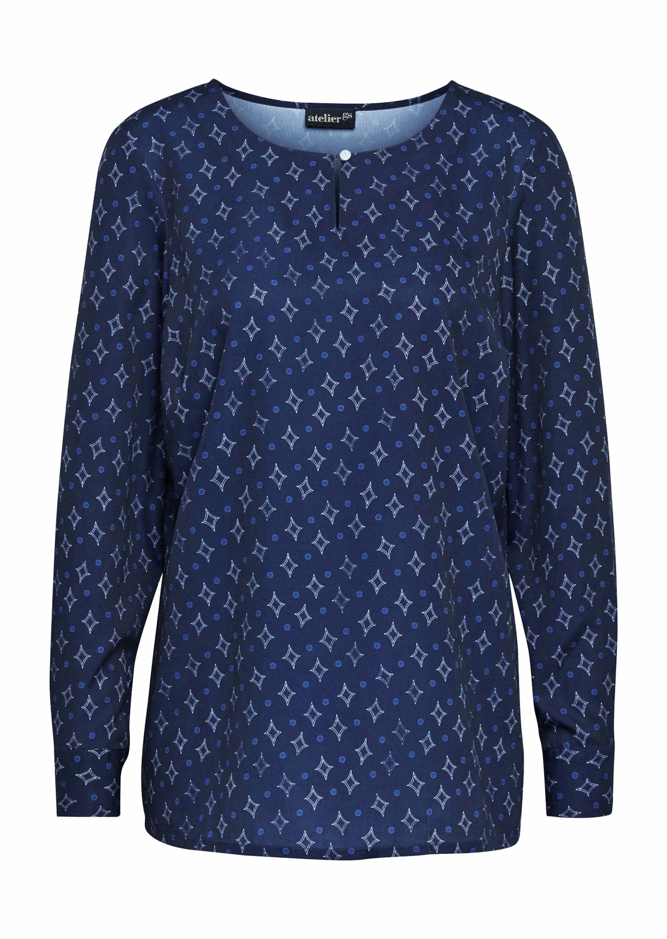 Druckbluse aus fließendem Material