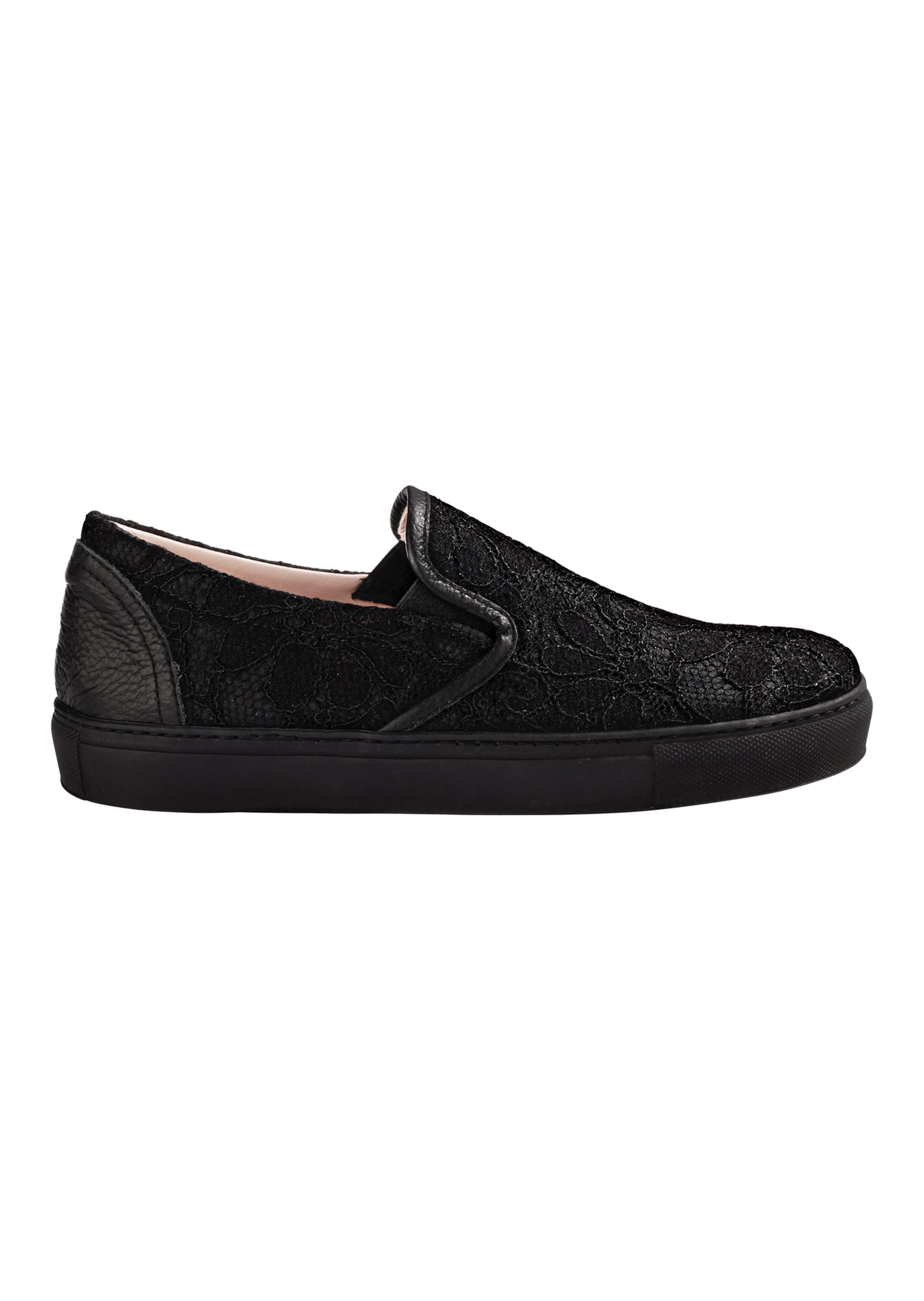 Slipper mit Spitze