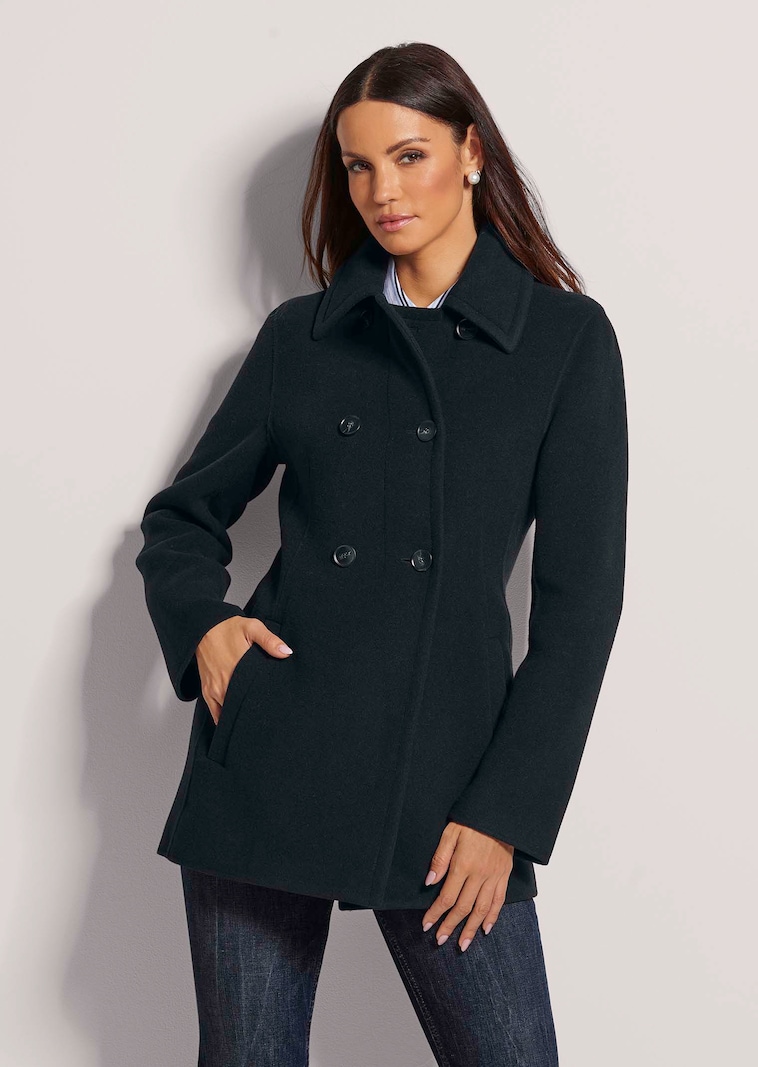 Doubleface-Jacke im Caban-Stil