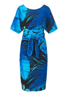 Printed sheath dress with short sleeves thumbnail 6