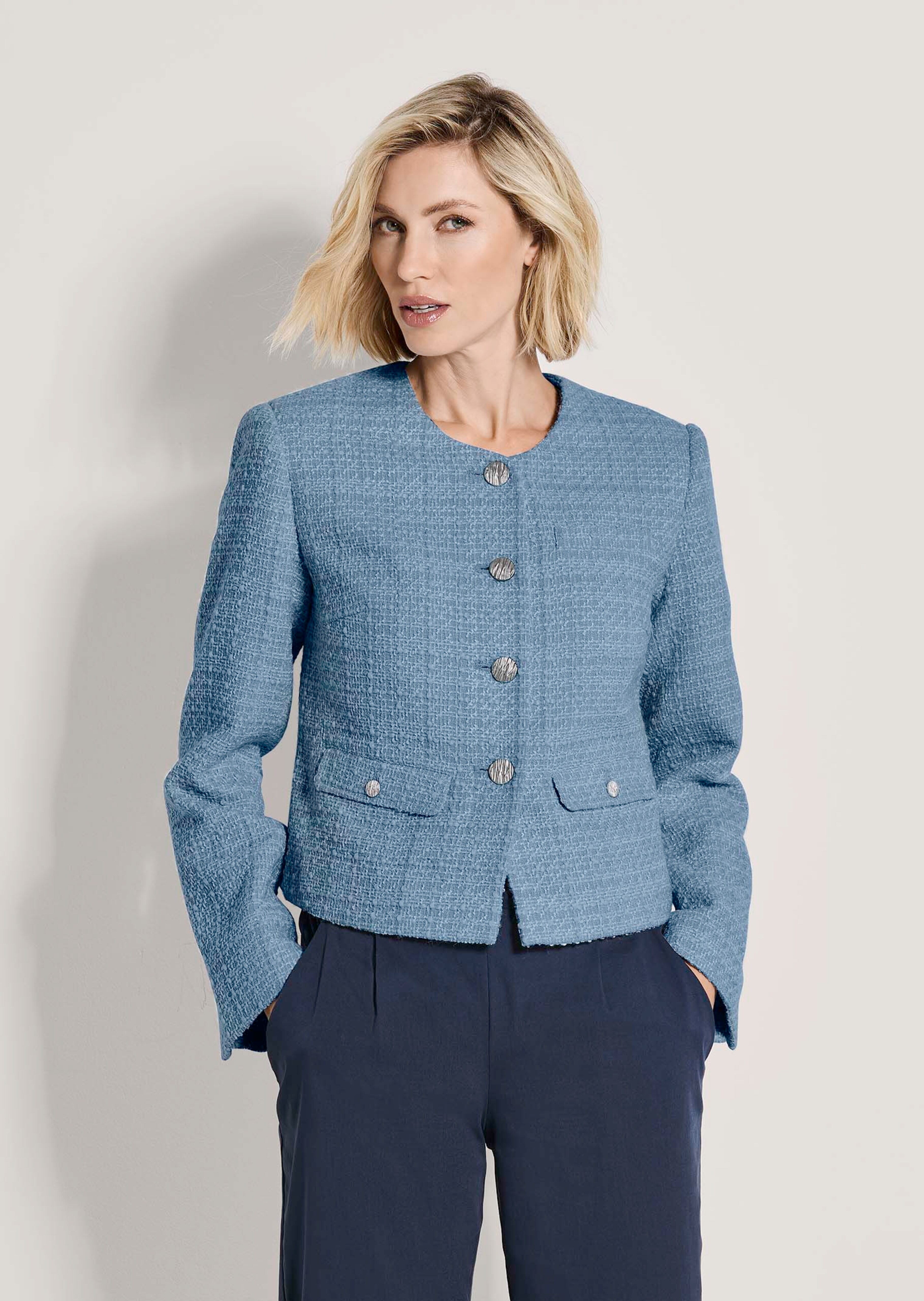 Kurzer Tweed-Blazer