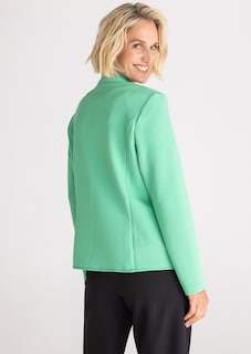 Jersey-Blazer mit kleinem Stehkragen thumbnail 3