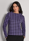 Dogtooth print sweatshirt thumbnail 7