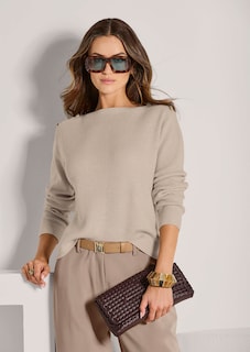 Pullover mit Struktur und Glanz-Effekten thumbnail 4