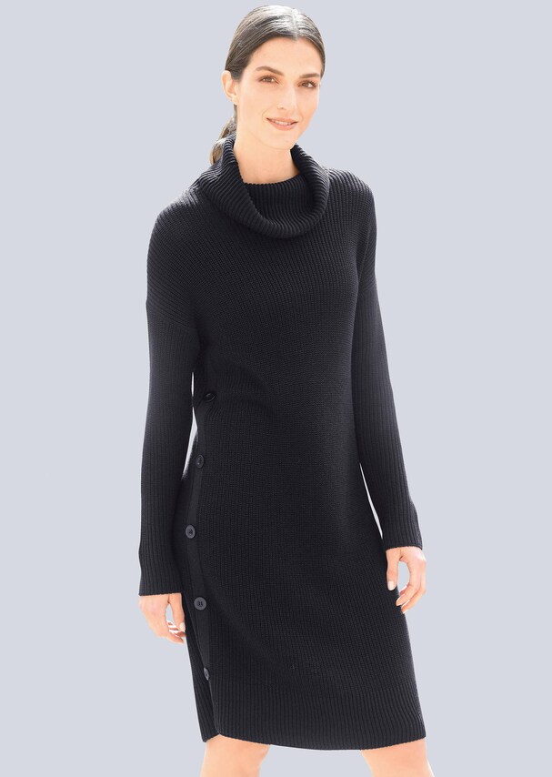 Strickkleid mit dekorativen Knöpfen 3