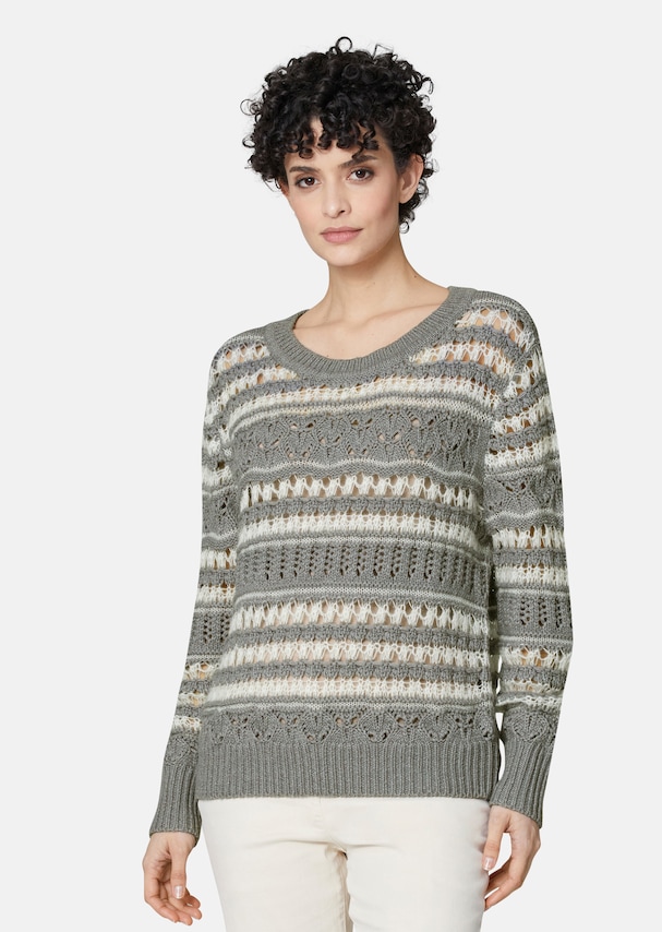 Pullover aus softweichem Ajour-Strick