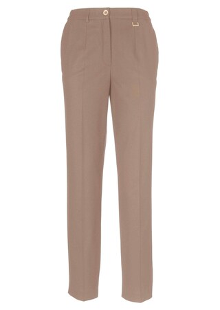 beige Confortable pantalon CARLA avec pli
