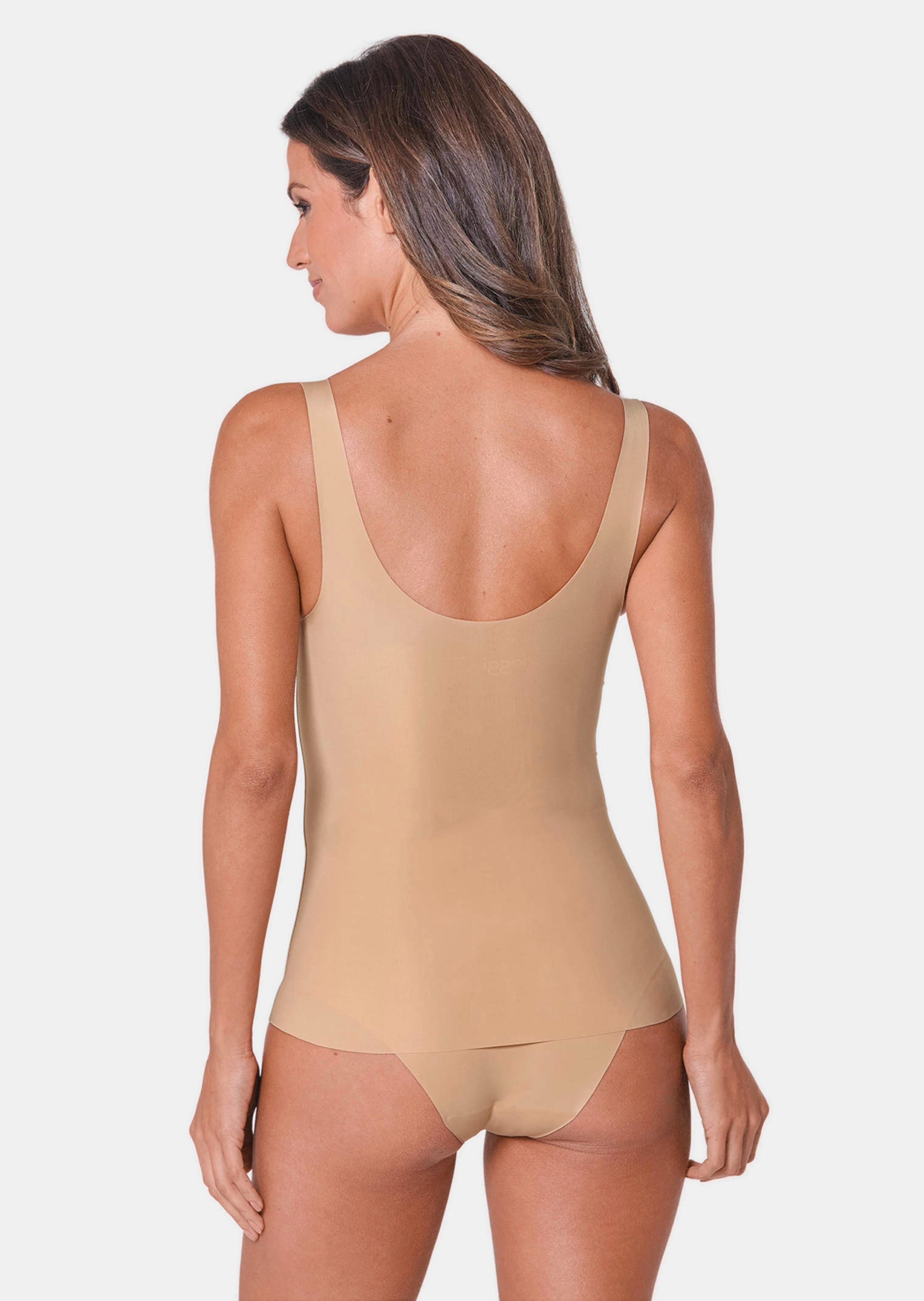 Débardeur avec soutien-gorge intégré, sans armatures - couleur chair - Gr. XS de Goldner Fashion