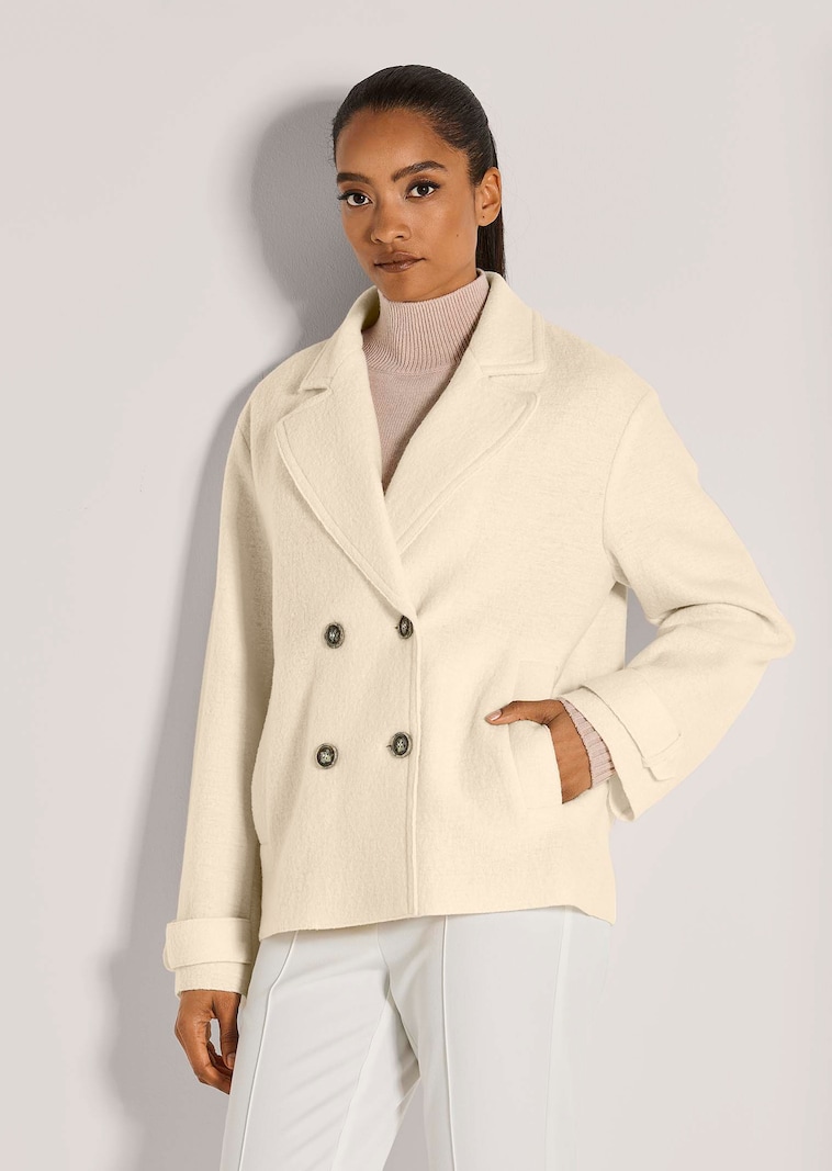 Zweireihiger Schurwoll-Blazer