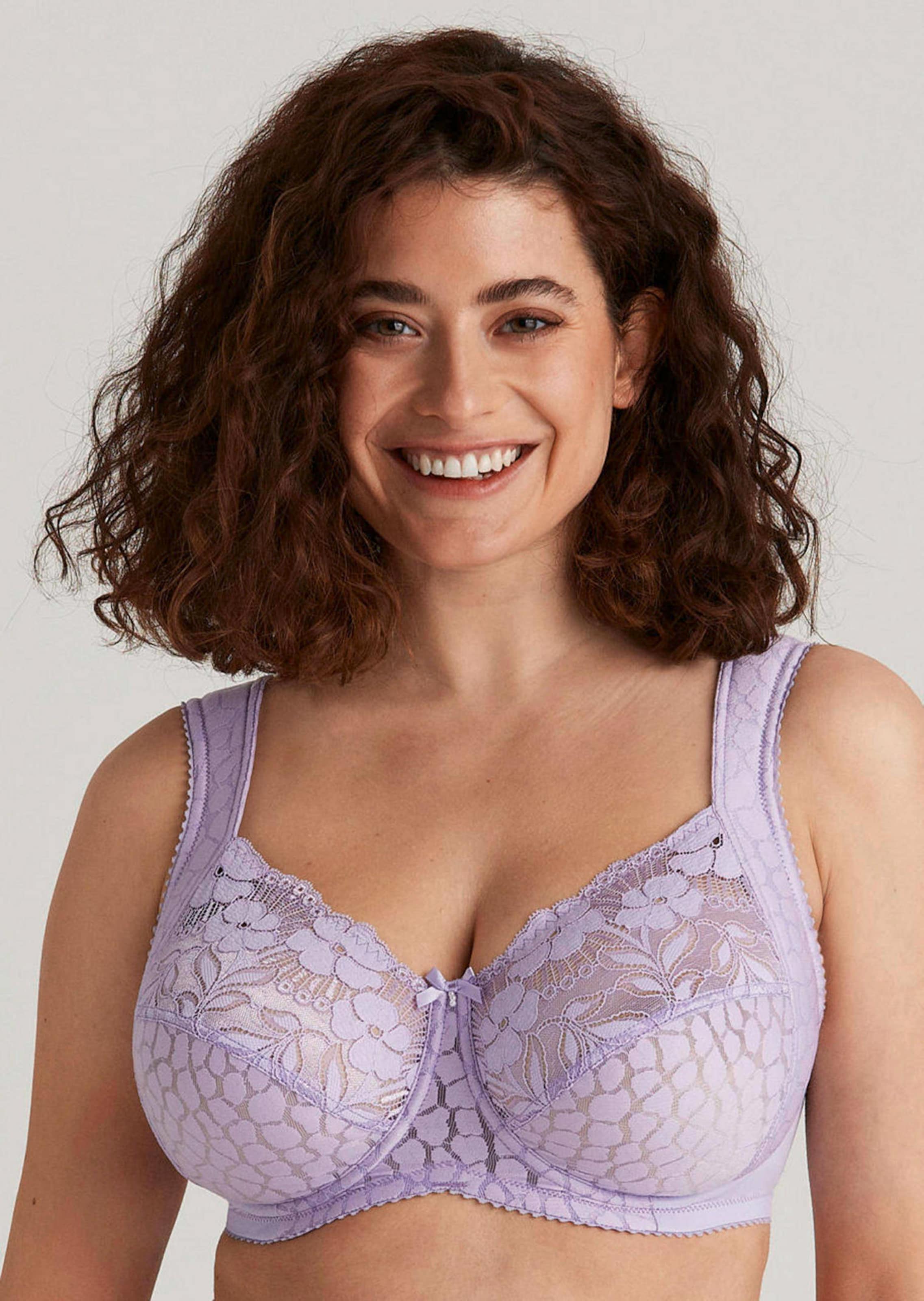 Beugelbeha van jacquard met kant