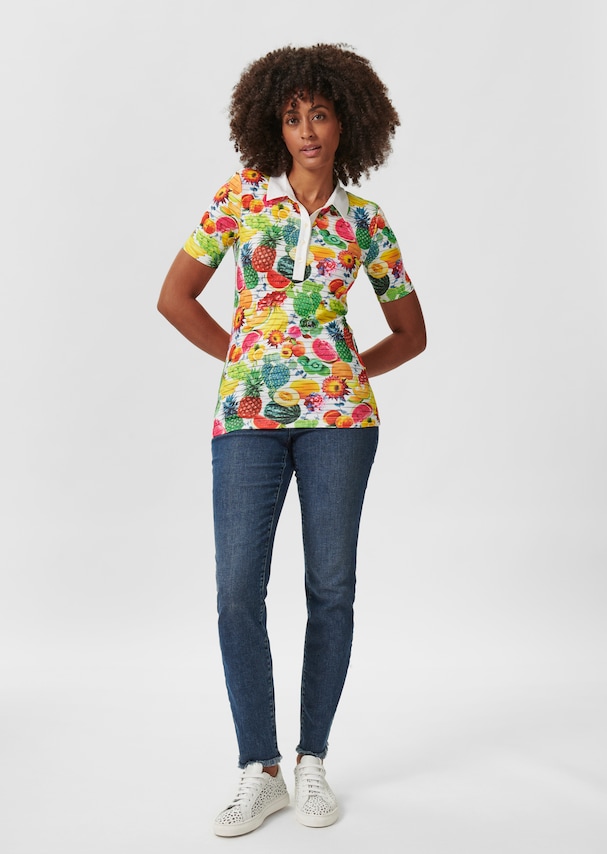 Polo shirt with fruit print 1