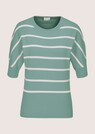 Ringelpullover mit Halbarm und breitem Bund thumbnail 6