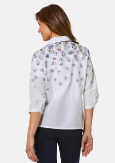 Modische Druckbluse mit Hemdblusenkragen thumbnail 3