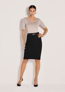 Kurzer Bleistiftrock aus elastischem Jersey thumbnail 2