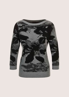 Jacquard-Pullover mit 3/4-Ärmeln thumbnail 6