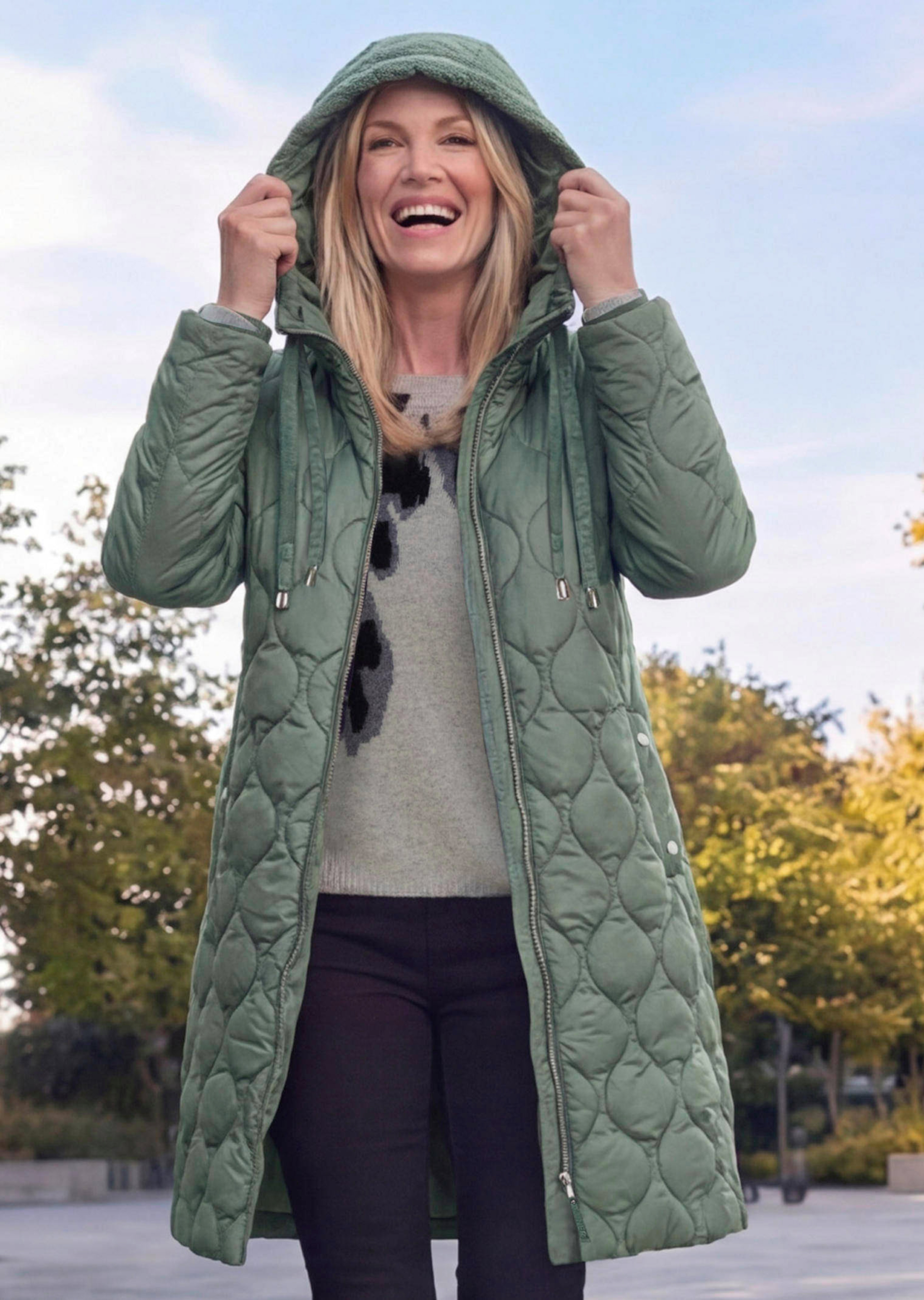 Manteau matelassé avec capuche