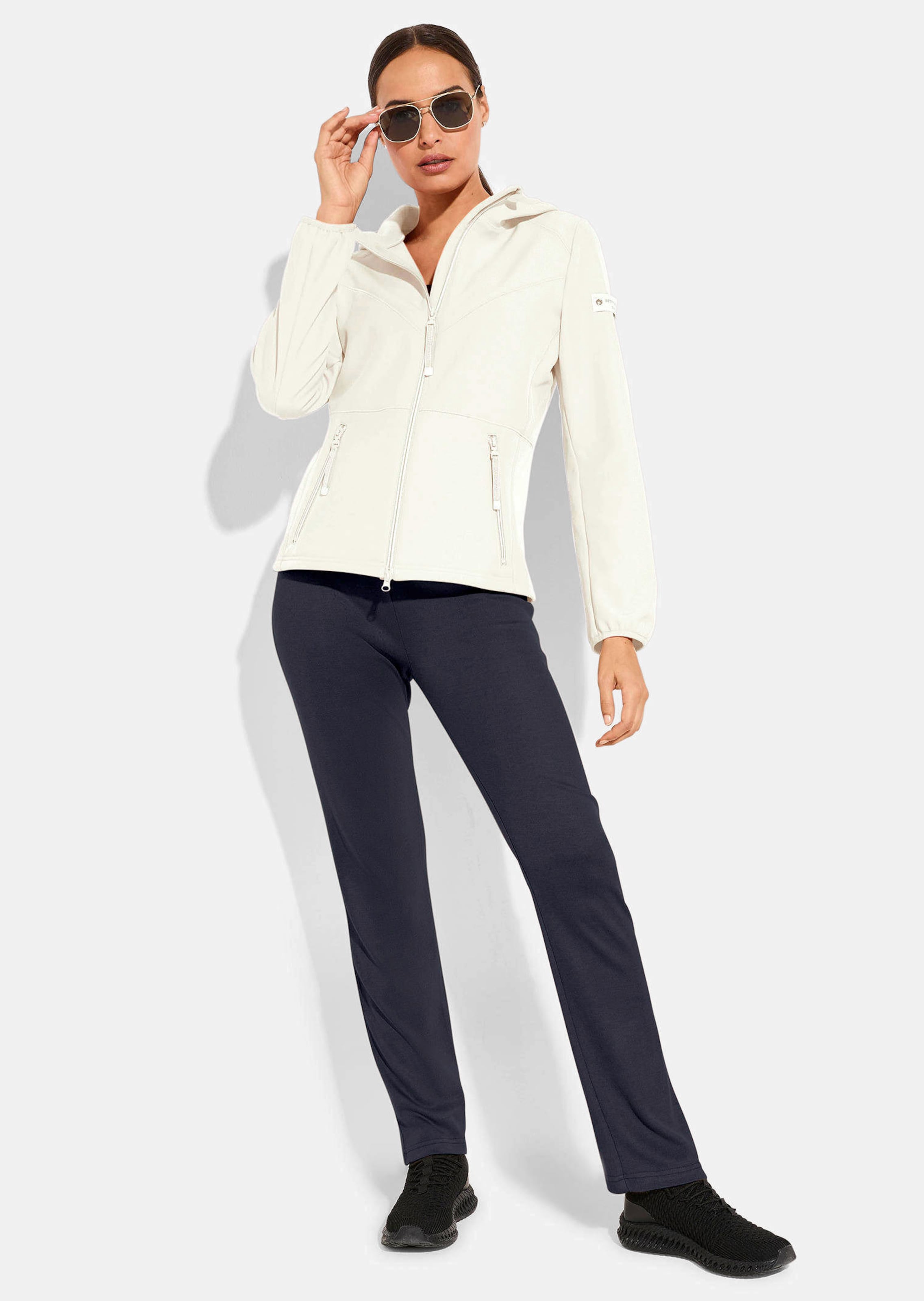 Jersey-Hose in Strickoptik