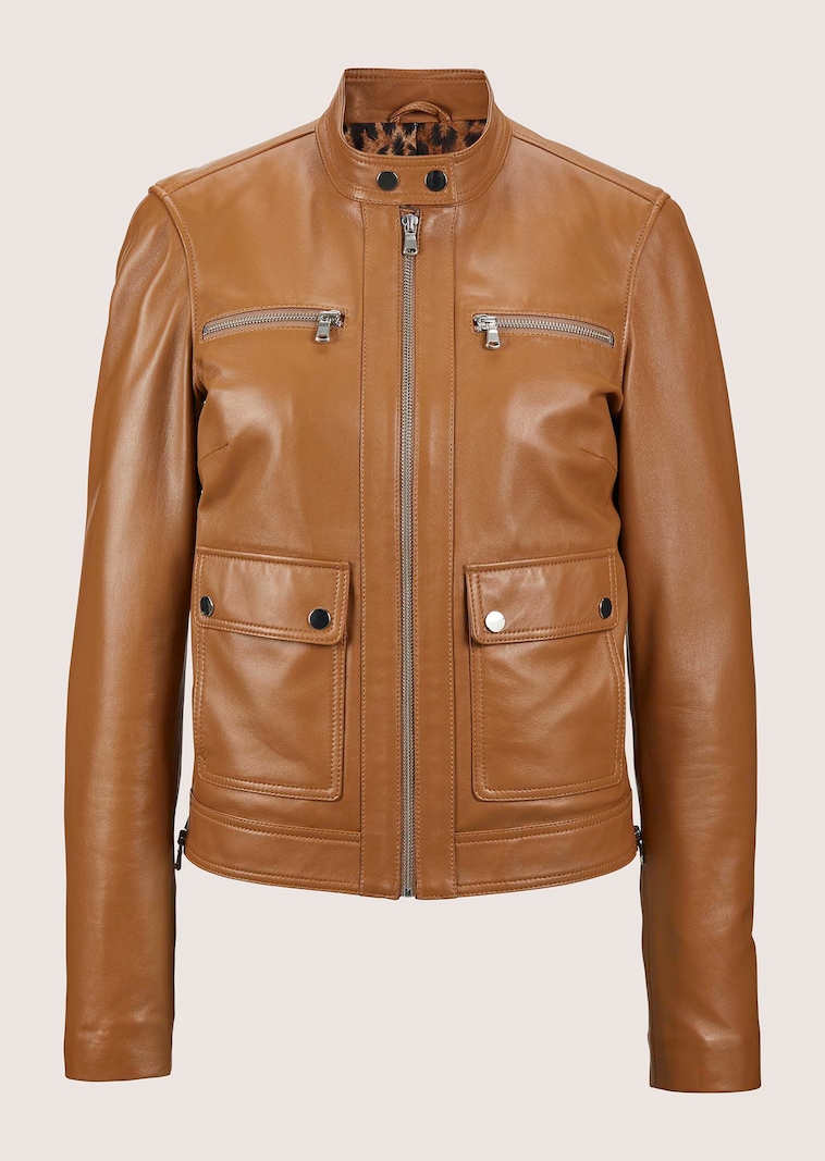 Biker-Jacke aus Lammnappa