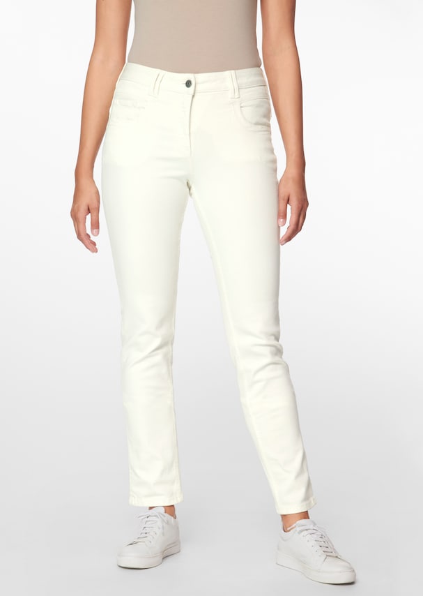 Schlanke 5-Pockets-Jeans mit breitem Saumaufschlag