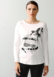 Langarmshirt mit Schrift-Print thumbnail 1