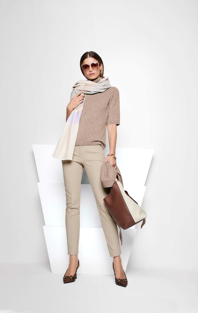 Kaschmirpullover mit Rollkragen