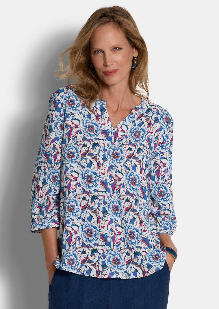 Blouse en viscose avec motif floral