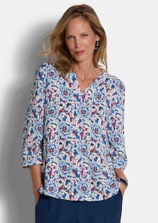 Viskose-Bluse mit Blumenmuster thumbnail 1